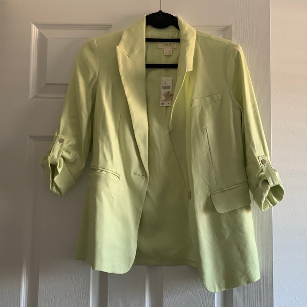 Anthropologie Maeve roll sleeve blazer